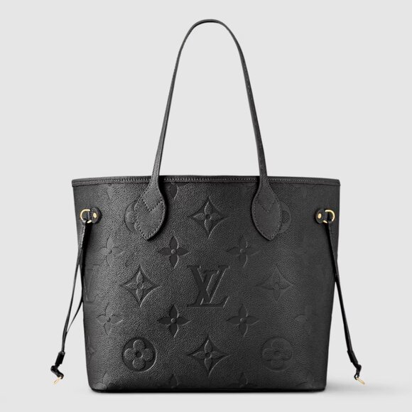Louis Vuitton Handbags - Louis Vuitton Neverfull MM Empreinte Monogram Black Leather Tote NWT